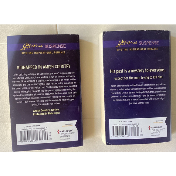 Amish Country Amnesia By M. Carver & Amish Christmas Abduction By D Lynn 2 Books - Picture 2 of 8